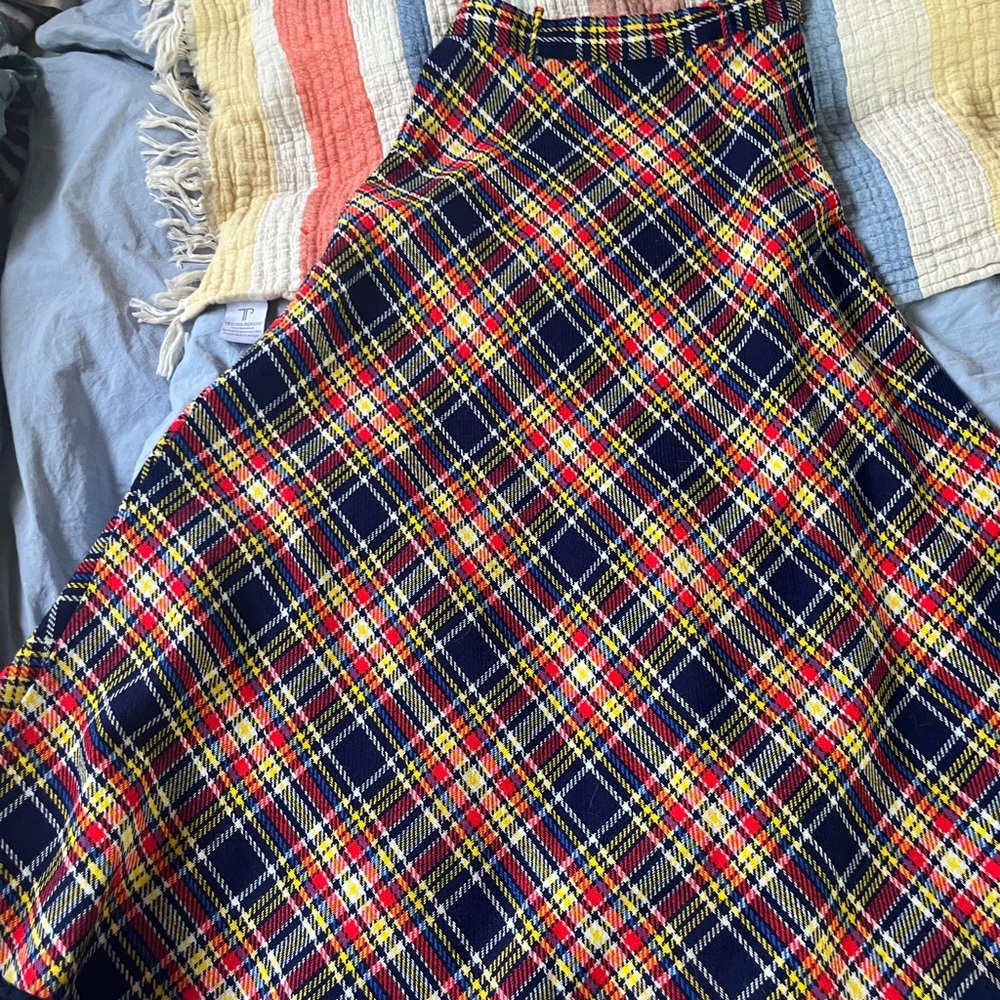 Vintage handmade Plaid Skirt